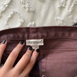 Jeaonology Maroon Jeans